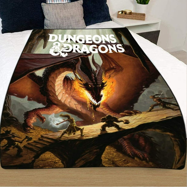Dungeons & Dragons Plush Fleece Gift Throw Blanket Critical Role 45 X 60 New